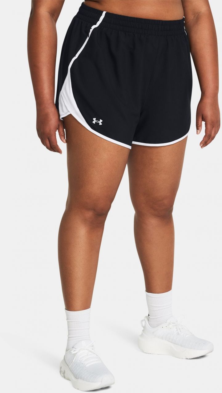 Čierne dámske športové kraťasy Under Armour UA Fly By 3'' Shorts&