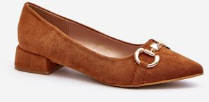 Camel Ethereum Suede Ballerinas with Pointed Toe