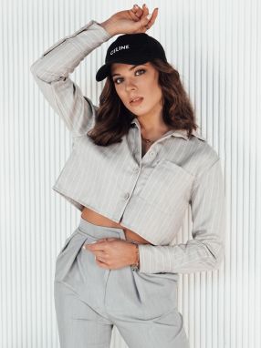 GIRSA women's striped shirt grey Dstreet