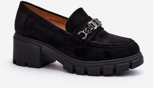 Black loafers with heels Eriella