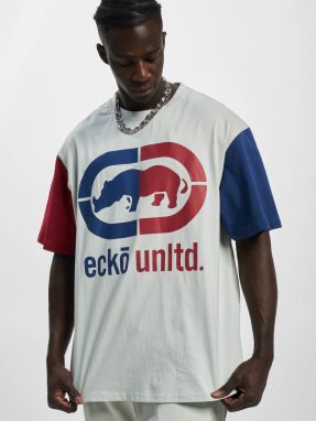 Spoločnosť Ecko Unltd. Veľké tričko sivé/červené/modré