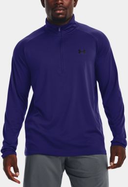 Tmavomodré športové tričko Under Armour UA Tech 2.0 1/2 Zip