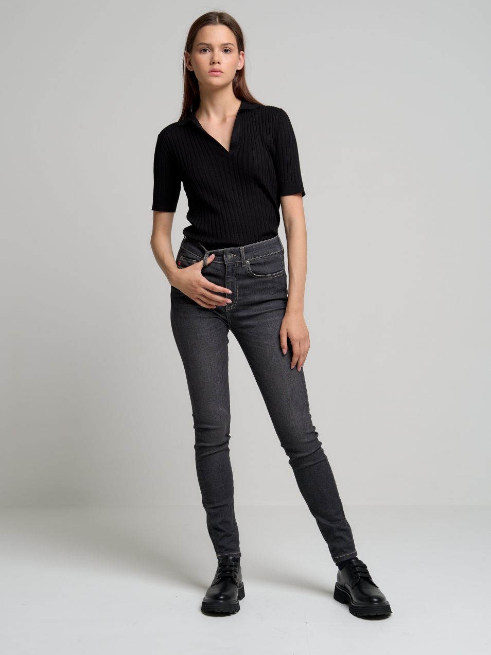 Veľké dámske nohavice Star 115620 Denim-897