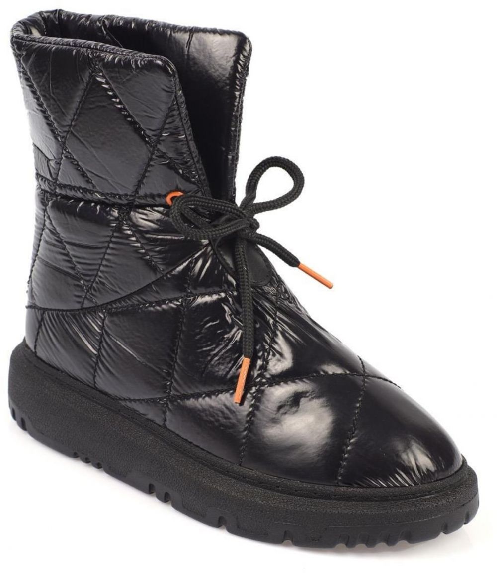 Capone Outfitters Quilted Parachute Fabric Women's Snow Boots with Adjustable Ankle Buckle