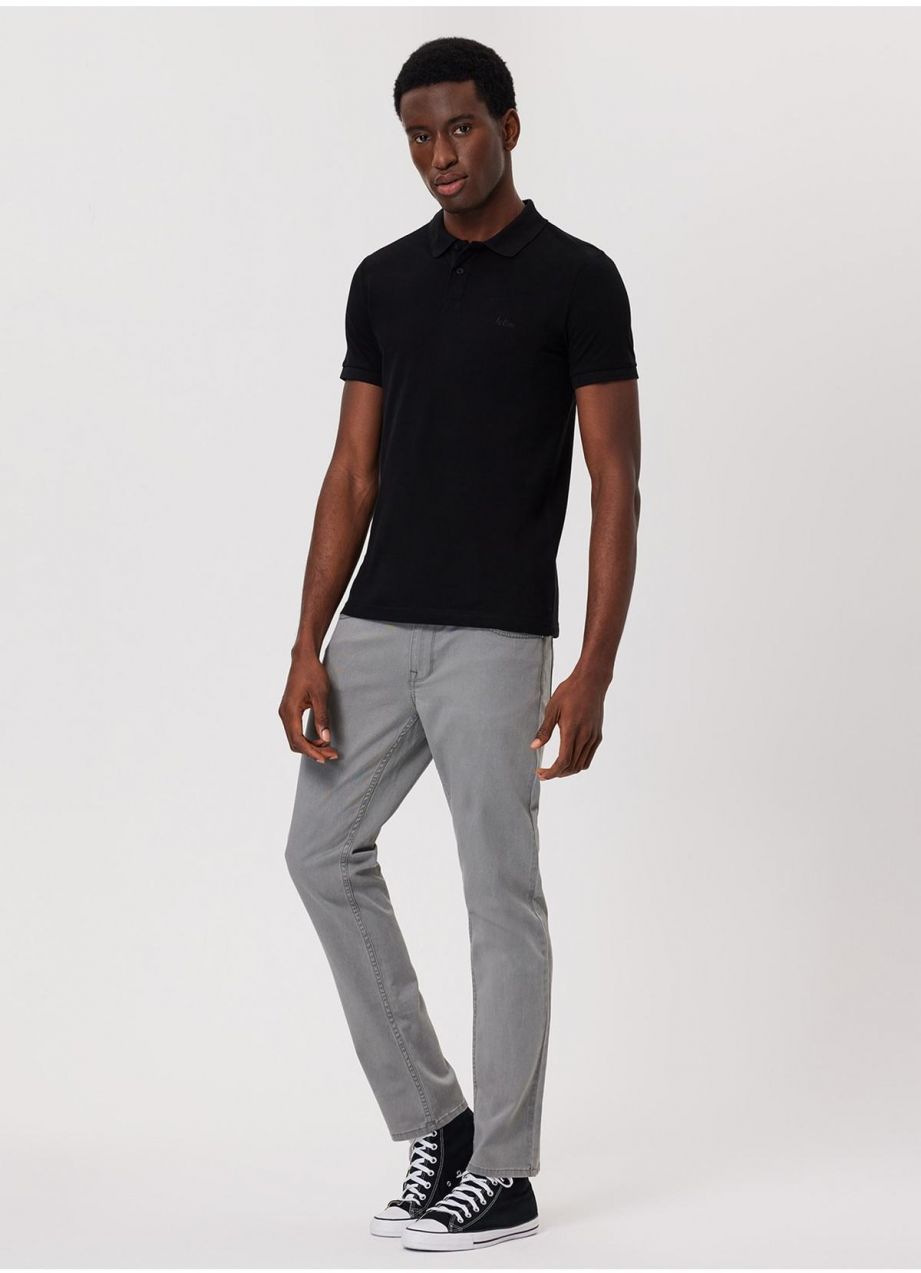 Pánske čierne polo tričko Lee Cooper 232 Lcm 242048 Twins Black