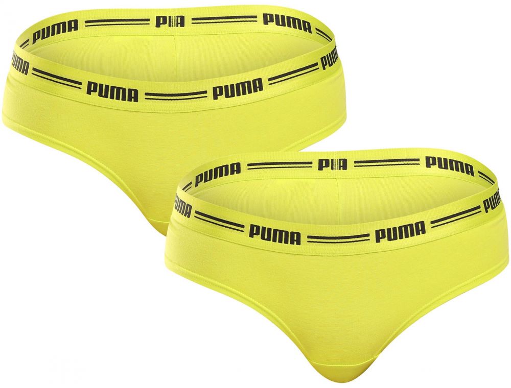 2PACK women's panties Brazilian Puma yellow