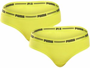 2PACK women's panties Brazilian Puma yellow