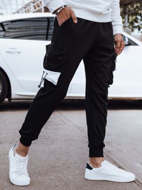 Men's Black Cargo Sweatpants Dstreet