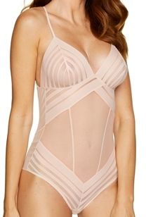 Women's elegant bodysuits Luna - beige