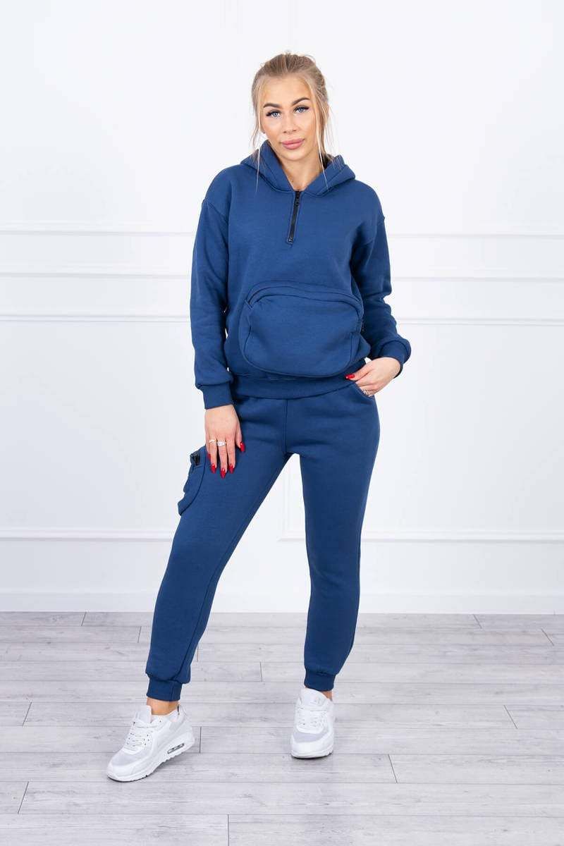 Insulated set with decorative jeans pocket