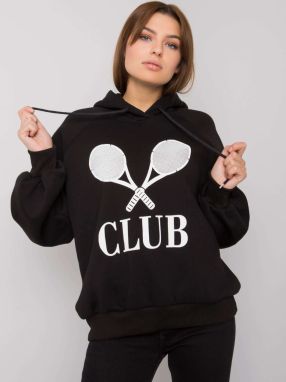 Black women's sweatshirt with print