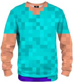 Pán GUGU a slečna GO Unisex Pixel Steve sveter S-PC2356