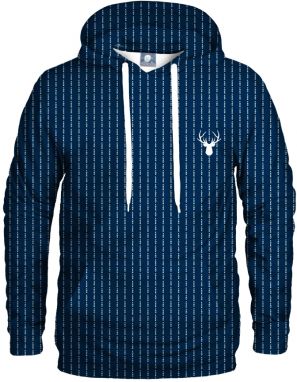 Aloha From Deer Unisex tmavomodrá mikina s kapucňou Fk You H-K AFD261