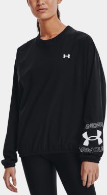Čierna dámska mikina Under Armour Woven Graphic Crew
