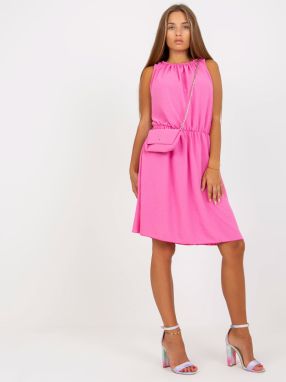 Pink dress one size to the knees