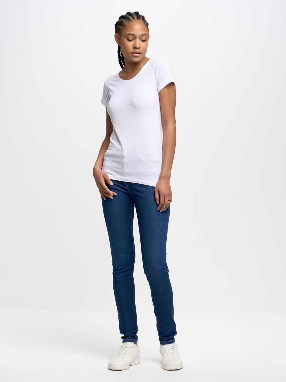 T-shirt_ss tričko Big Star Woman 152055 Cream-101