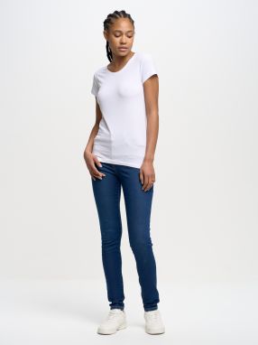T-shirt_ss tričko Big Star Woman 152055 Cream-101