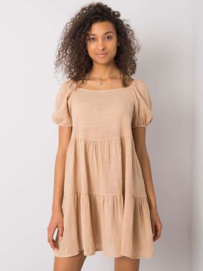 OCH BELLA Beige dress with frills