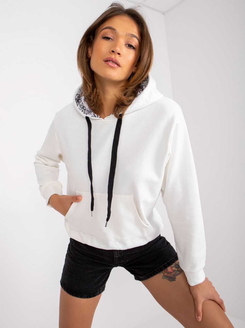 Sweatshirt Ecru Palencia Kangaroo