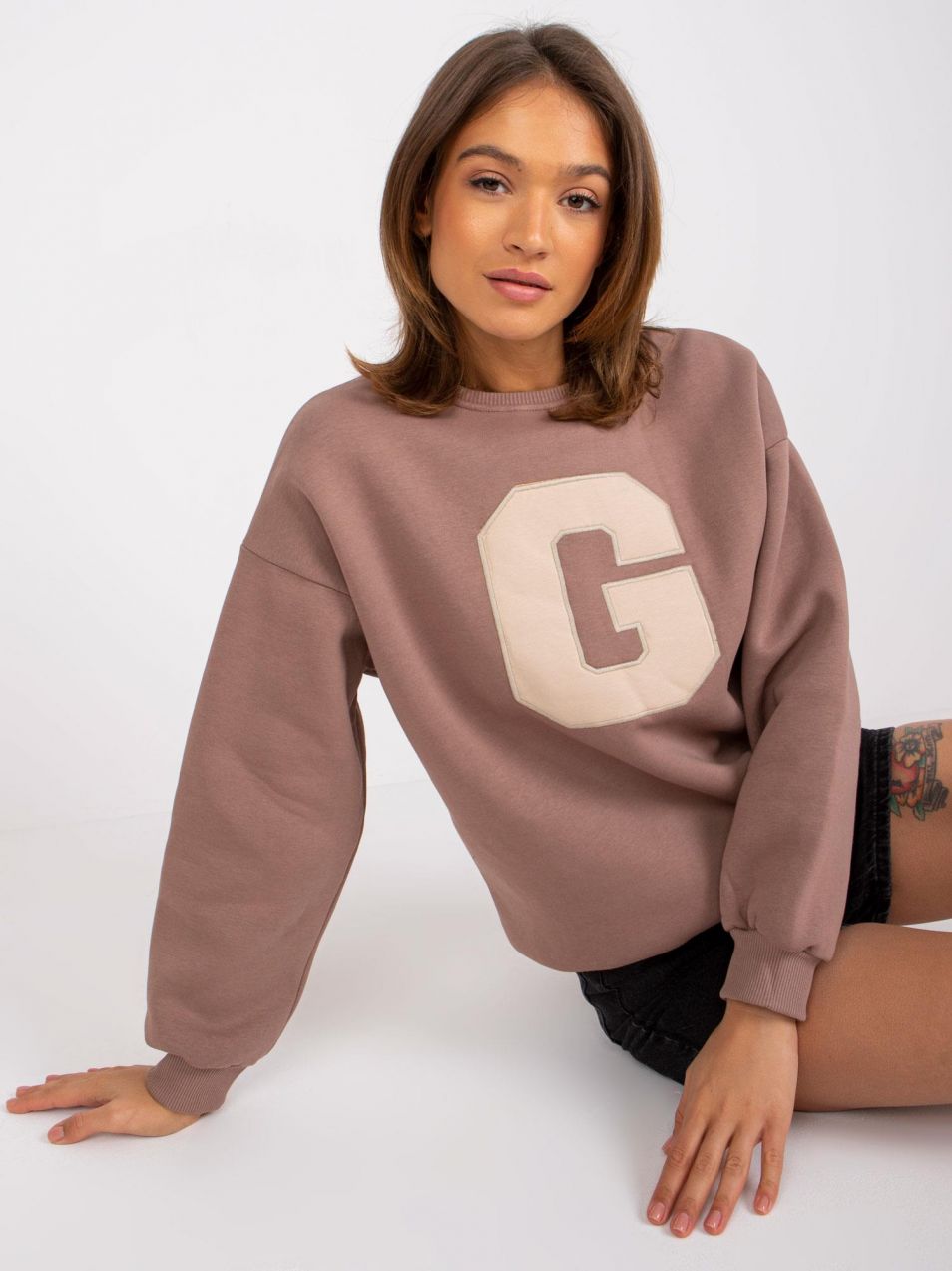 Severine Crewneck Brown Sweatshirt
