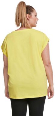 Women's T-shirt with extended shoulder bright yellow