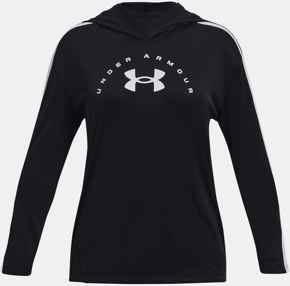 Mikina Under Armour Tech Graphic LS Hoodie-BLK