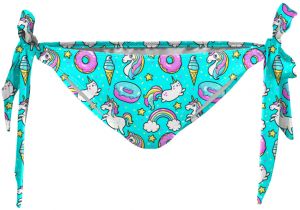 Aloha From Deer Woman's Teal I Die Bikini Bows Bottom WBBB AFD572