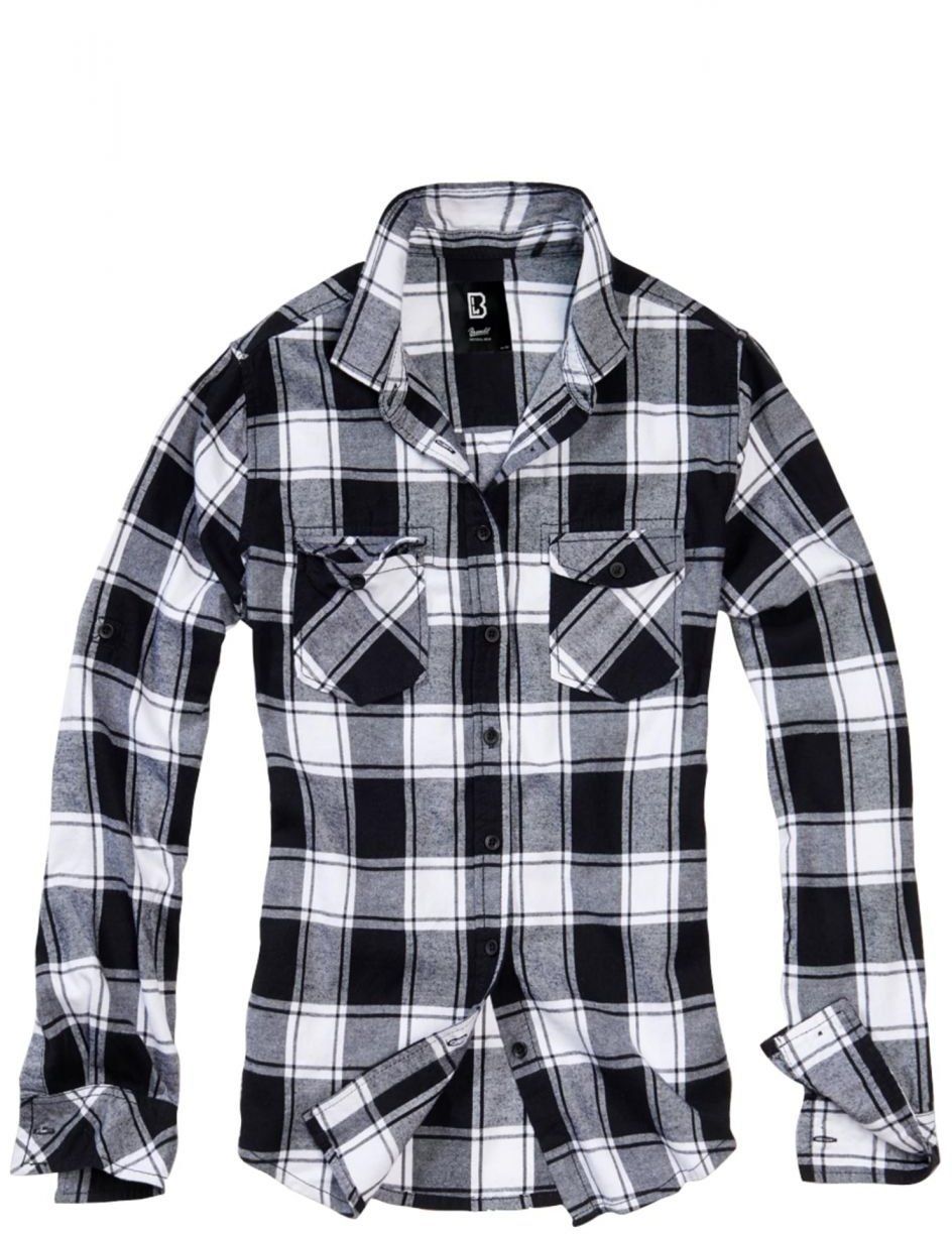 Amy Flanell Shirt GIRLS white/black