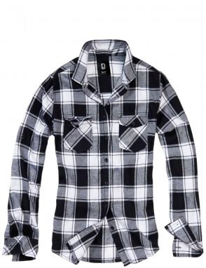 Amy Flanell Shirt GIRLS white/black