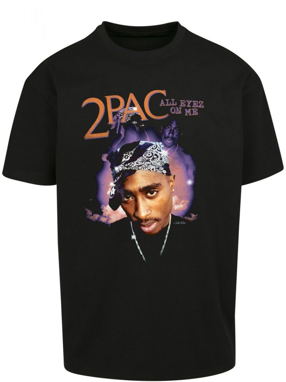 Tupac All Eyez On Me Anniversary Oversize T-Shirt Black