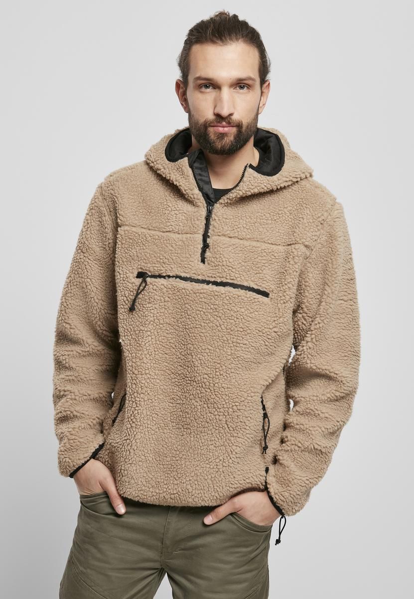 Teddyfleece Worker Pullover Jacket camel