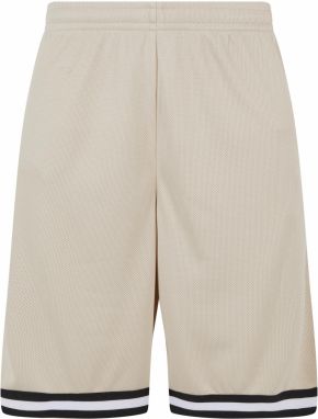 Men's Stripes Mesh Shorts - Beige/Black