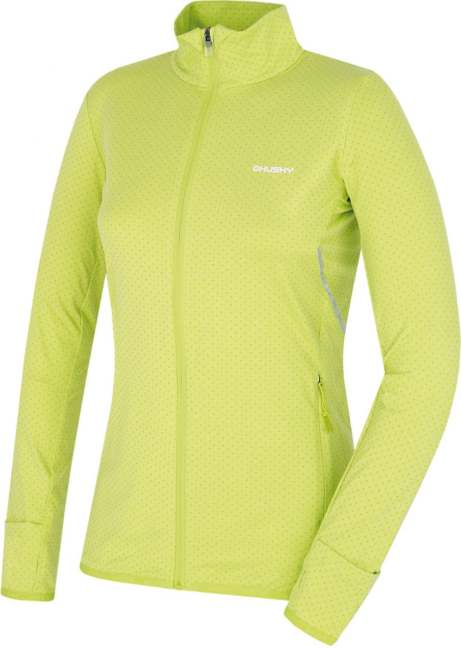 Women's zipper sweatshirt HUSKY Astel L bright green