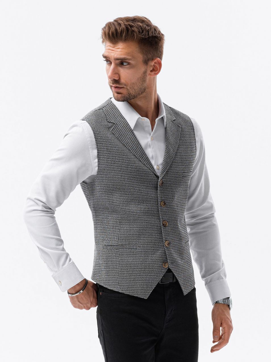 Pánska vesta Ombre Buttoned