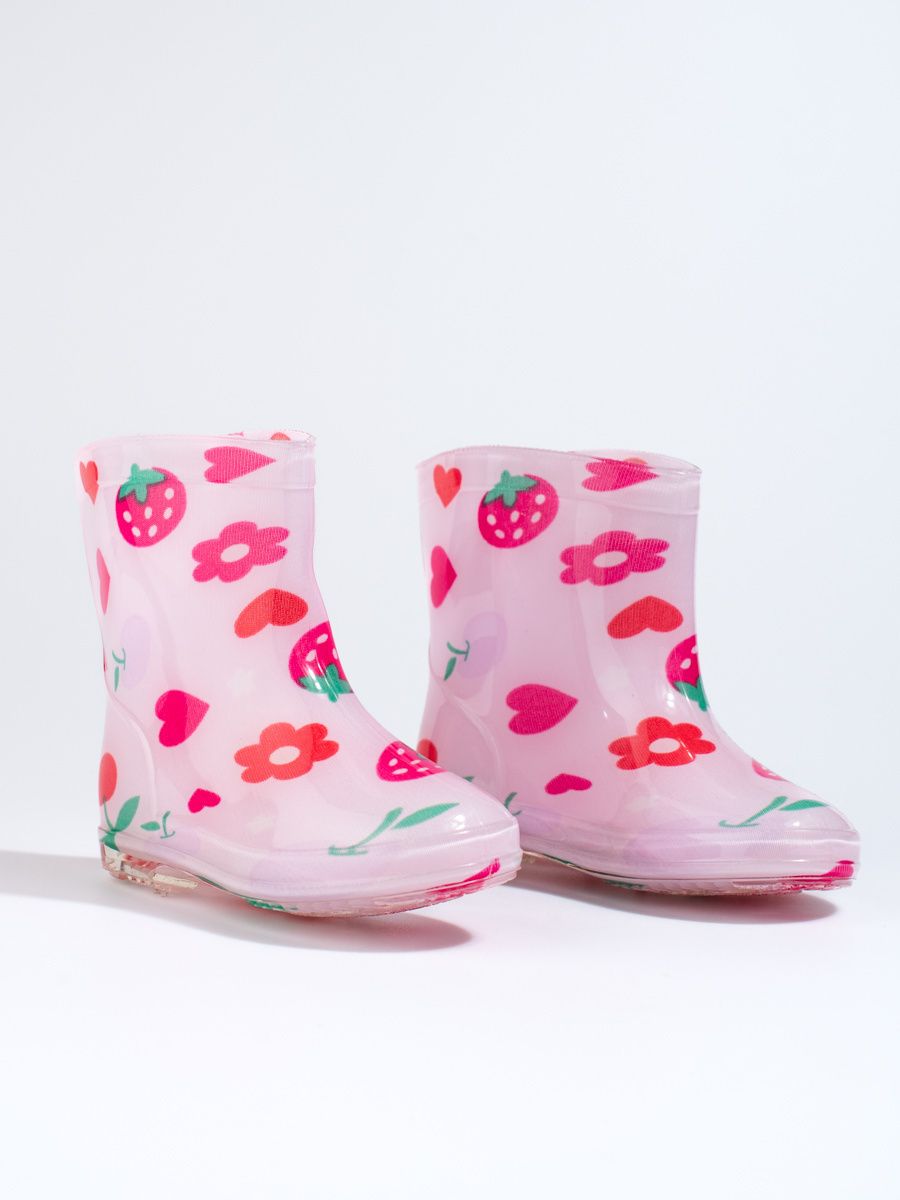 Girly pink wellies Shelvt fruit