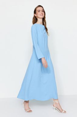 Trendyol Light Blue Collared Aerobin Dress