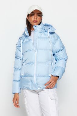 Trendyol Blue oversize vodoodpudivý vodoodpudivý kabát