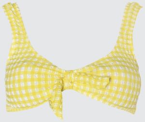 Žltý textúrovaný bikiny top od značky Trendyol