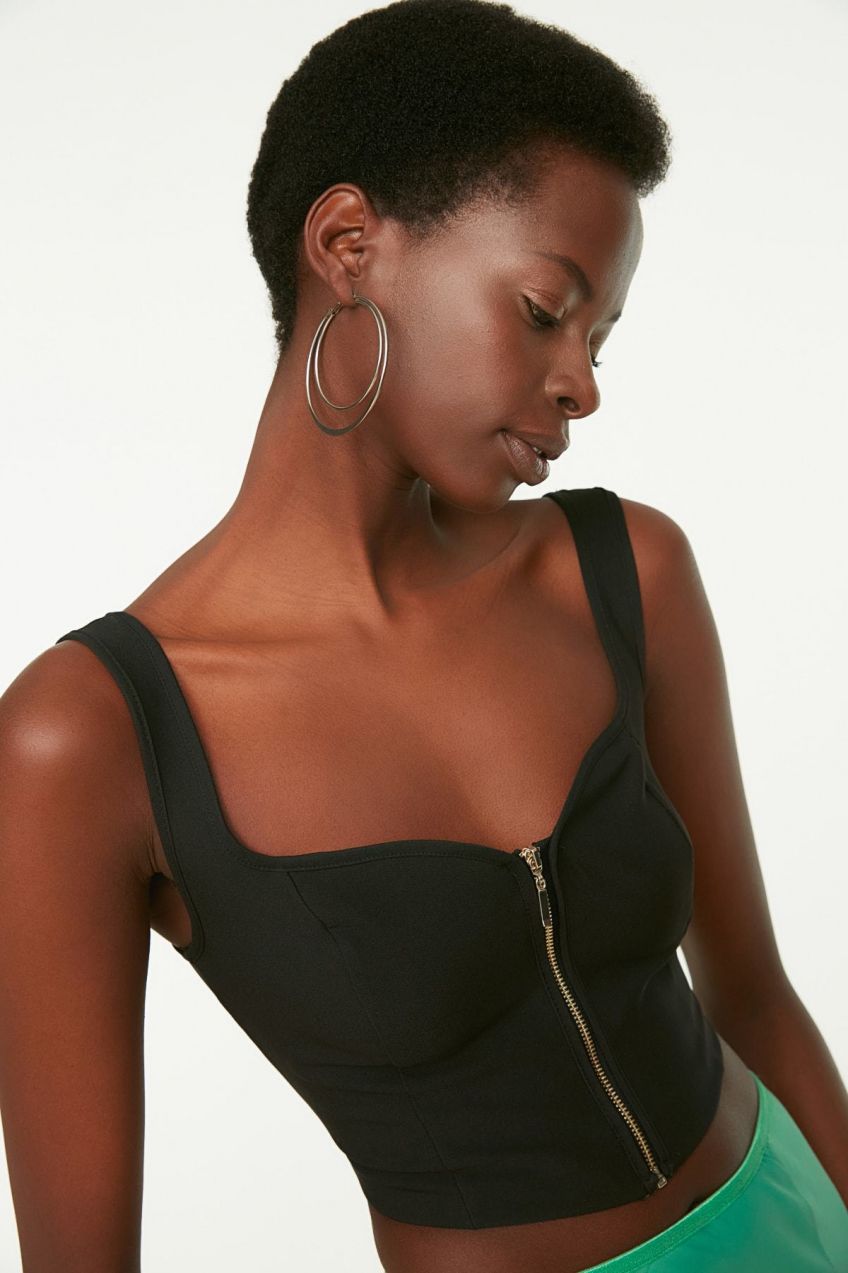 Dámsky crop top Trendyol Fancy