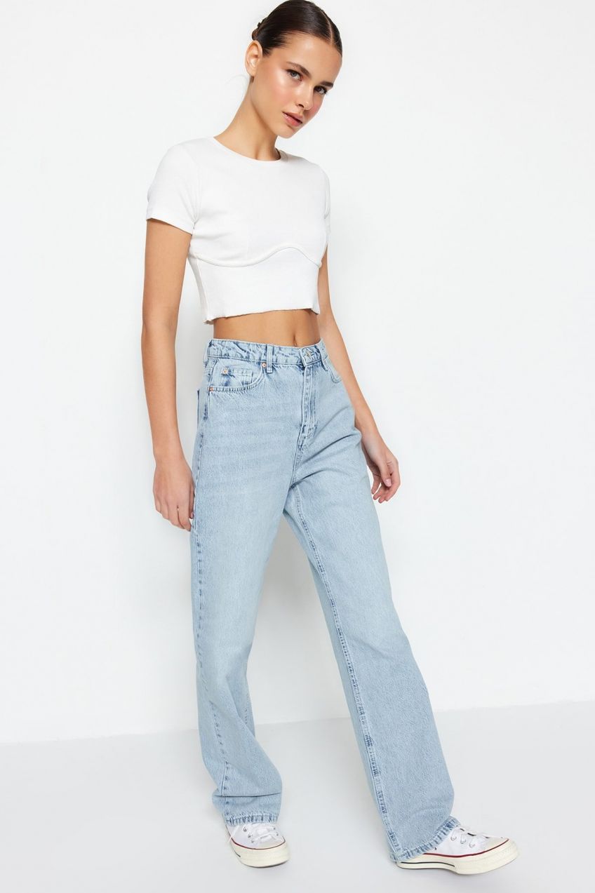 Dámske rifle Trendyol Denim