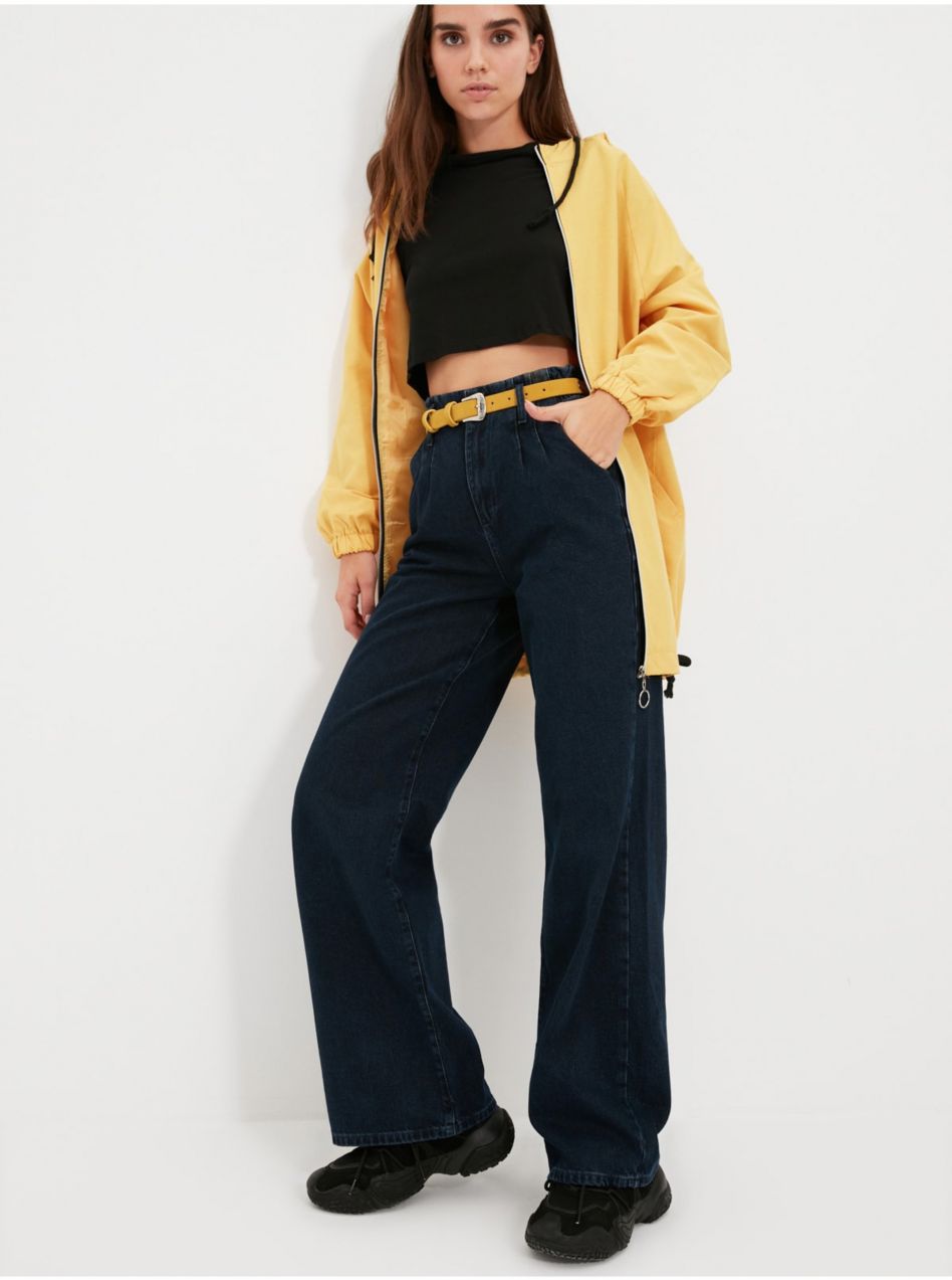 Flared, Bootcut pre ženy Trendyol - tmavomodrá