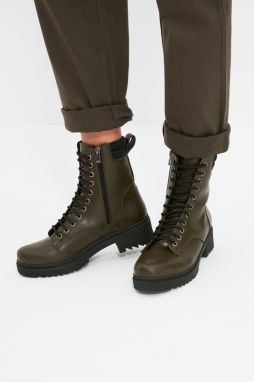 Trendyol Khaki Dámske Čižmy & Členkové Čižmy