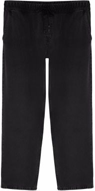 Trendyol Black Regular Fit Elastic Waist Jeans Loose Jeans