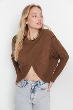 Trendyol Nork Crop Pletený sveter