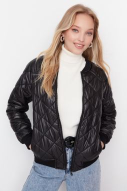 Trendyol Čierna bomber páperová bunda