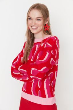 Trendyol sveter - červený - Regular fit