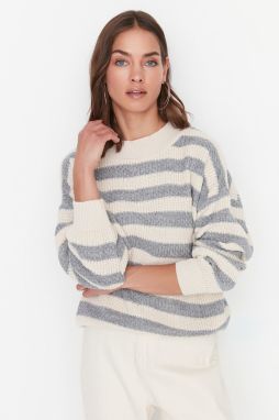 Trendyol Ecru Wide Fit pletený sveter