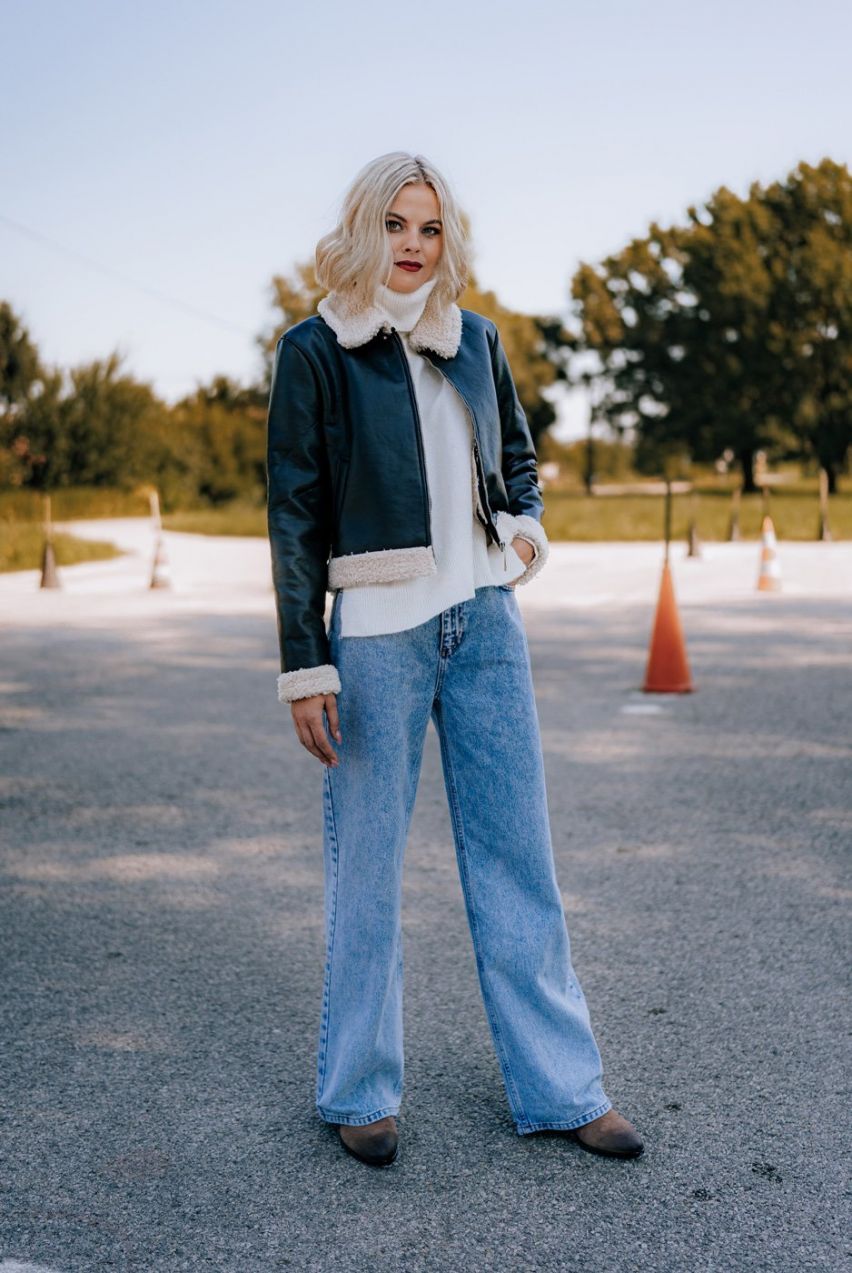 Dámske rifle Trendyol High waist
