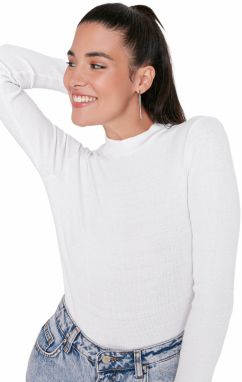 Trendyol Black & White 2-Pack Slim Snap Snap High Neck Ribbed Flexible Knitted Body