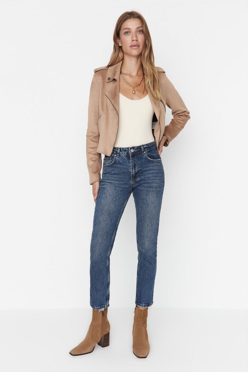 Dámske rifle Trendyol High Waist
